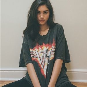 Van Halen Flame Logo Tshirt Dress